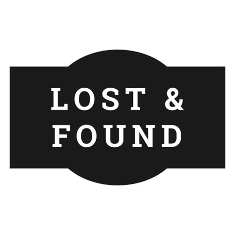 The Lost And Found Logo On A White Background