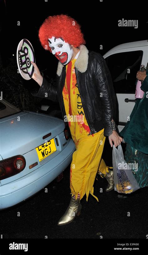 Celebrities Enjoy Jonathan Ross S Annual Halloween Party Held At His Hampstead Home Featuring