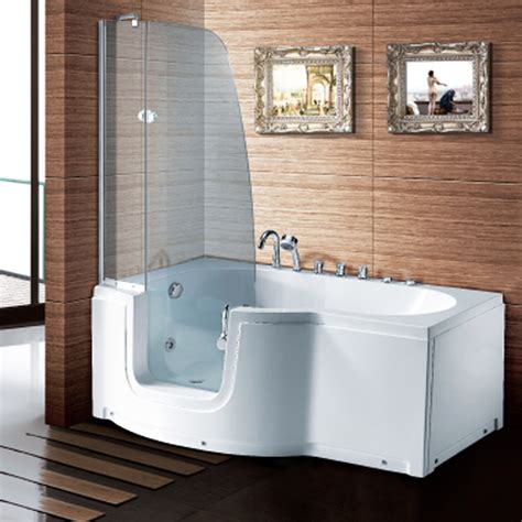 Hs B004a For Elderly Best Acrylic Rectangle Bath Walk In Showers Tub