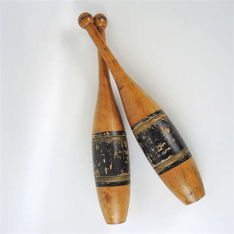 antique indian clubs wooden juggling pins ebth