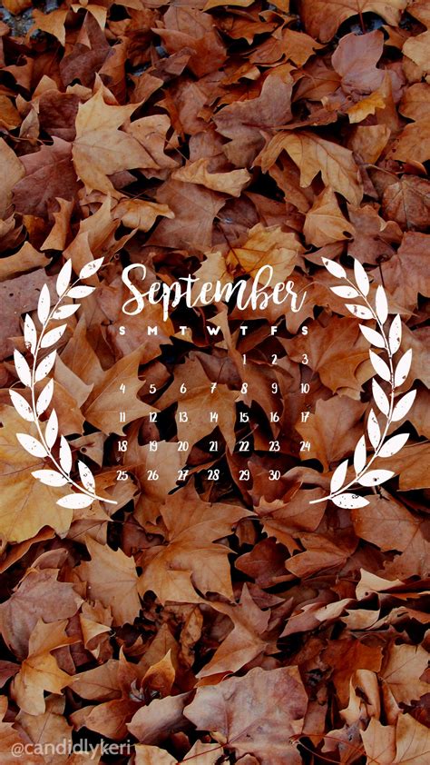 Fall Leaf September Calendar 2016 Wallpaper You Can
