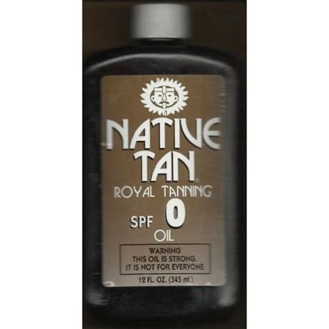 Native Tan Royal Tanning Oil Spf 0 With 12oz Beauty