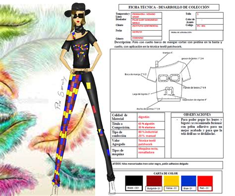 Ficha Tecnica Disenos De Unas Ilustraciones De Diseño De Moda