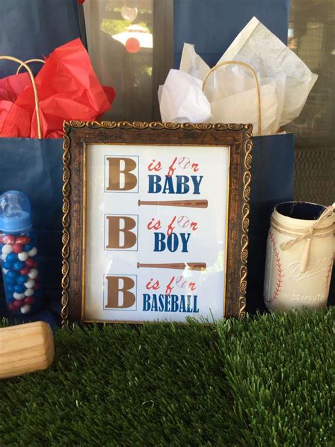 The most common sports baby shower decorations material is mylar. Classic Baseball Baby Shower - Baby Shower Ideas - Themes ...