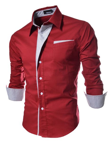 2015 New Fashion Casual Men Shirts Long Sleeve Autumn Great Brand