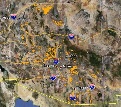 Arizona General Gold Bearing Areas Gold Prospecting Gold Mining