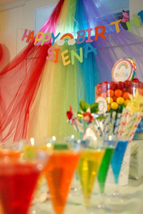 Rainbow Party Food Display Party Pinterest Rainbow Parties 6th Birthday Parties And Party