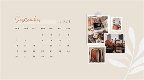 Download September Calendar Macbook Pro Aesthetic Wallpaper