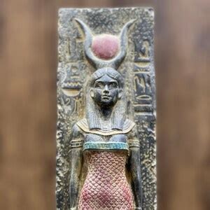 Egyptian Goddess Hathor Statue Beautiful Goddess Hathor Egyptian Hathor Etsy
