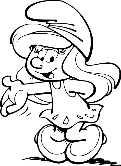 Le lapin est aussi fortement associé à la. Coloriage Schtroumpfette à imprimer