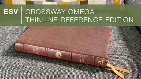 Crossway Esv Omega Thinline Reference Edition Vintage Brown Bible