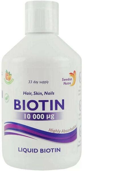 Vásárlás Swedish Nutra Biotin B7 vitamin 10000 g C vitaminnal 500 ml