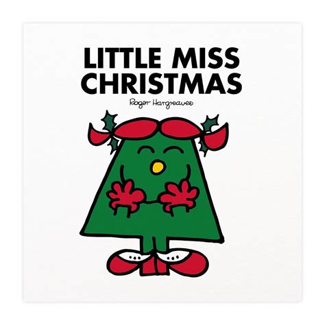 Personalised Little Miss Christmas White Framed Print