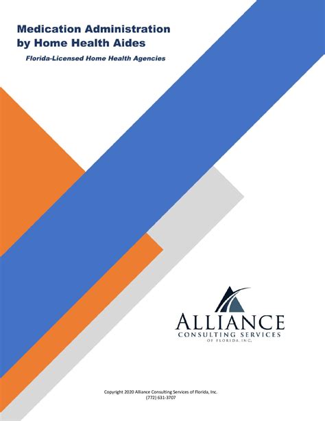 Home Health Aide Medication Administration Program Alliance