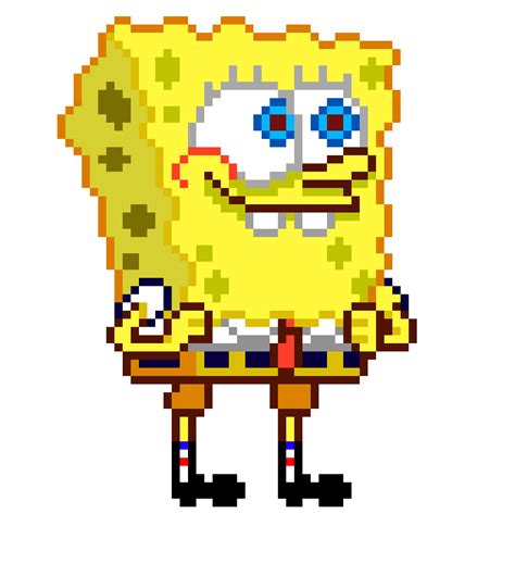 Spongebob Squarepants Pixel Art IMAGESEE