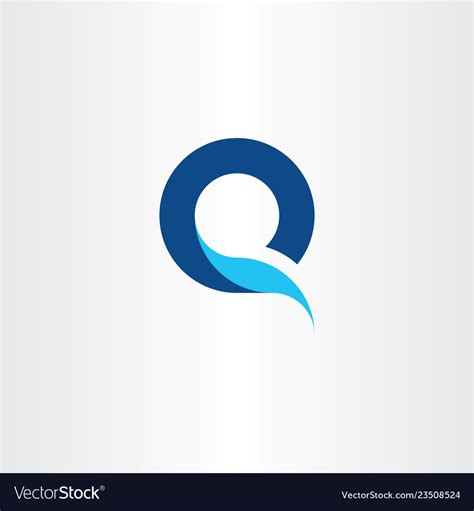 Q Logo Letter Blue Symbol Fresh Water Icon Vector Image Free Nude Porn Photos