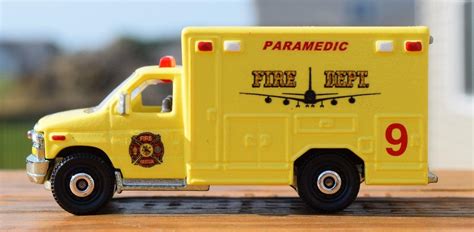 Custom Matchbox Vehicle Airport Fire Dept Ambulance Medic 9
