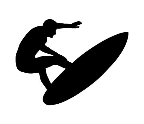 Surfer Silhouette Surfing Wave Car Sticker Decal Graphic Vinyl Label V1 Black Desenhos De