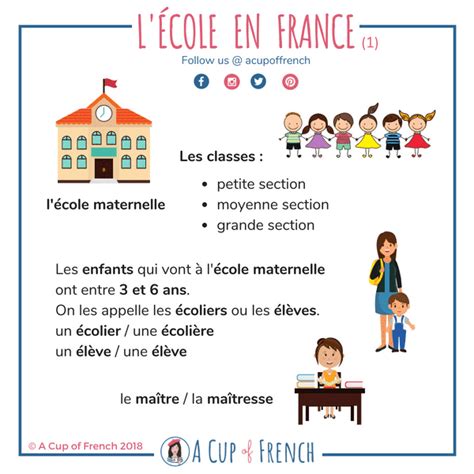 French School System In 2020 Learn French Teaching French French