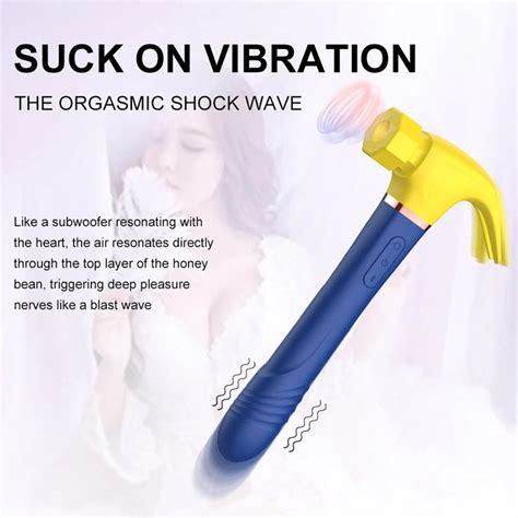 Discreet Hammer Vibrator For Women Vaginal Sucking For Sex With Medical Silicone Dildo Thrusting