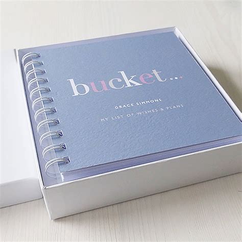 Personalised Bucket List Small Notebook By Designed