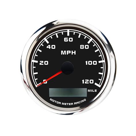 MOTOR METER RACING W Pro 85mm 3 3 8 GPS Speedometer Digital Odometer