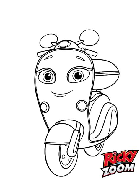 Kids-n-fun.com | Coloring page Ricky Zoom Scootio Ricky Zoom