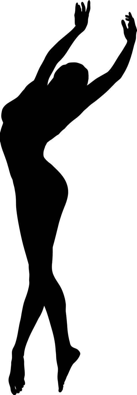 Silhouette Girl Dancing At Getdrawings Free Download