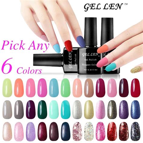 Gel Len Pick Any Colors Soak Off Gel Nail Polish Colors Available