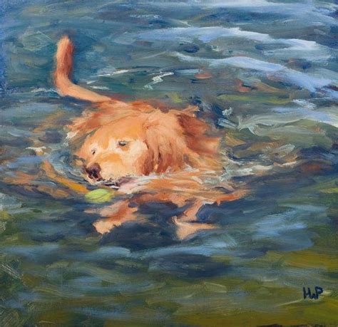 Golden Retriever Dog Art Print From An Original Painting
