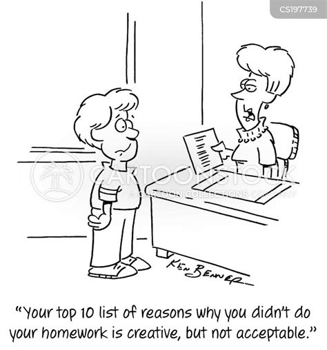 Homework Excuses Cartoons And Comics Funny Pictures From Cartoonstock