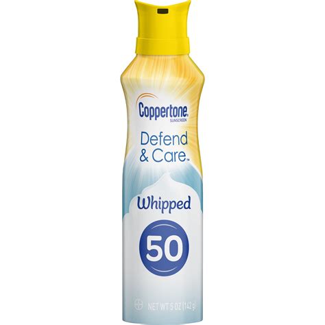 Coppertone Defend And Care Sunscreen Whipped Lotion Spf 50 5 Oz Ebay