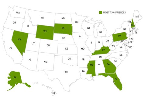 Kiplinger Tax Map Retirement Tax Us Map