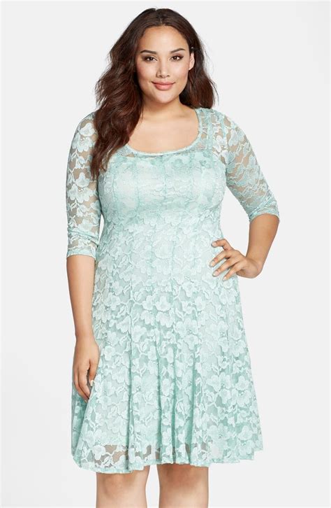 Chetta B Lace Fit And Flare Dress Plus Size Nordstrom