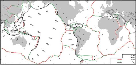 1 Global Plate Tectonic Map Illustrating The Major Tectonic Plates