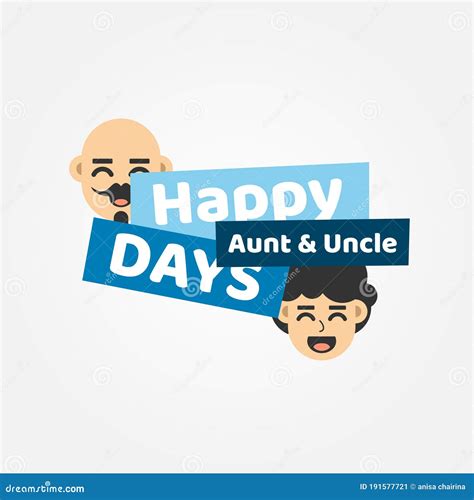 Happy Aunt And Uncle Day Vector Design Illustration For Celebrate