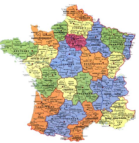 Carte De France Et Quiz