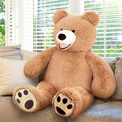 Product titlegiant stuffed sloth 7 feet tall 84 inches soft 213 cm big plush huge stuffed animal gray color. Gold Toy 4 Feet Giant Teddy Bear - Extra Plush and Soft ...