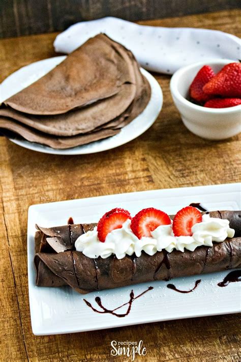Chocolate Dessert Crepes Recipes Simple