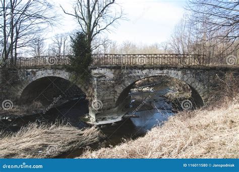 The Old Stone Bridge With Two Arcs Stock Photo Image Of Nature