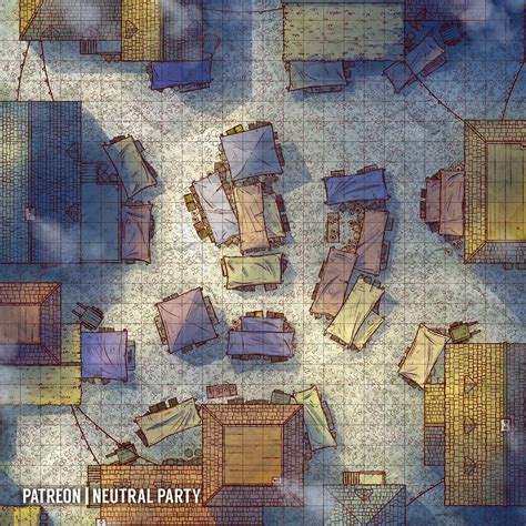 Town Market Battlemap Fantasy City Map Fantasy World Map Dungeon Maps
