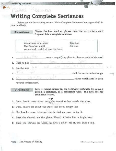 English Worksheet 6th Grade