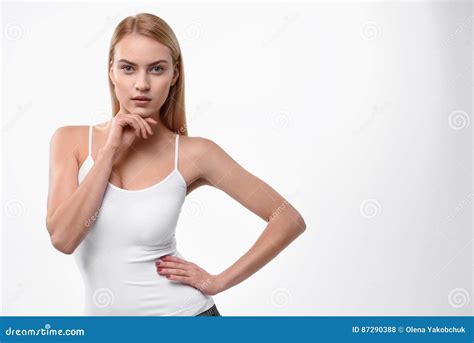 Confident Female Model Expressing Her Sexuality Stock Photo Image Of