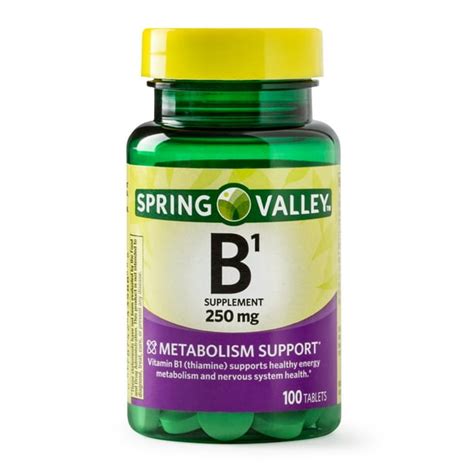 Spring Valley Vitamin B1 Tablets 250mg 100ct