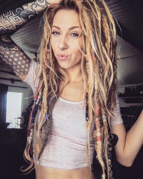 Pin By Liam Rowan On Dreads And Edgy Hairstyles For Women Blonde Dreads