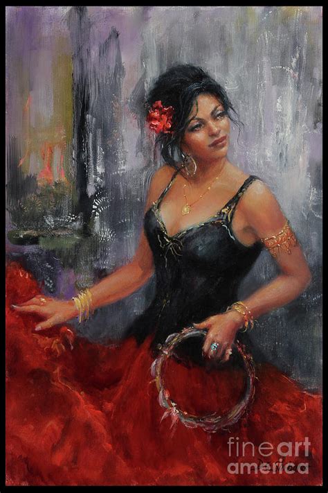 Gypsy Dancer Painting By Deirdre Shibano Pixels