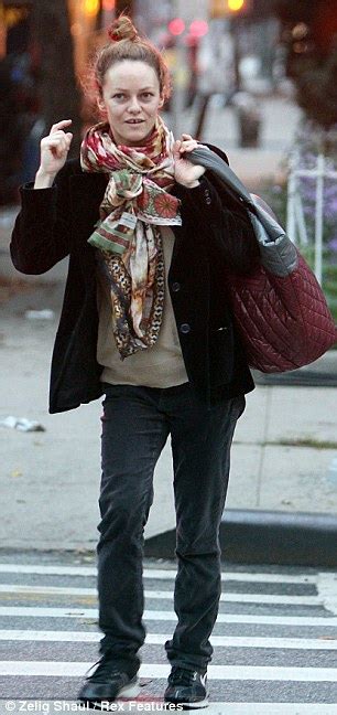 Vanessa Paradis Covers Up Her Pale And Make Up Free Face On The Set Of
