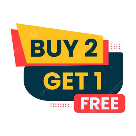 Buy 2 Get 1 Free Promotional Banner Vector Buy Two Get One