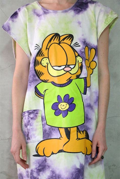Whatever you're shopping for, we've got it. t shirt, tee, vintage 90's Garfield tie dye flower child ...
