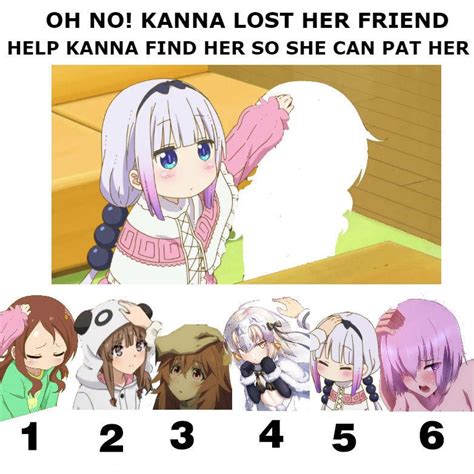 Kanna Needs Your Help Miss Kobayashis Dragon Maid Anime Memes